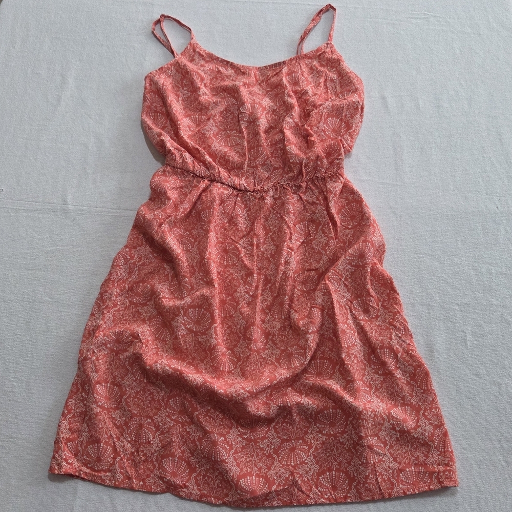 Old Navy Cami Dress W/ Shell Patterns - Size XS - Coral